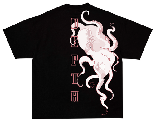 AJSCULTURE Depth Octopus Oversized Tee